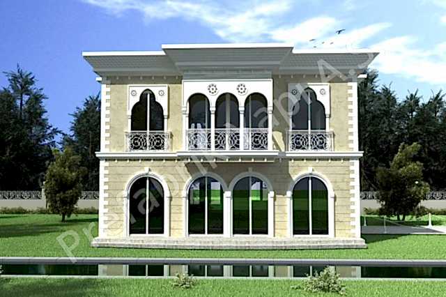 فلل مخططة بالطراز العربي