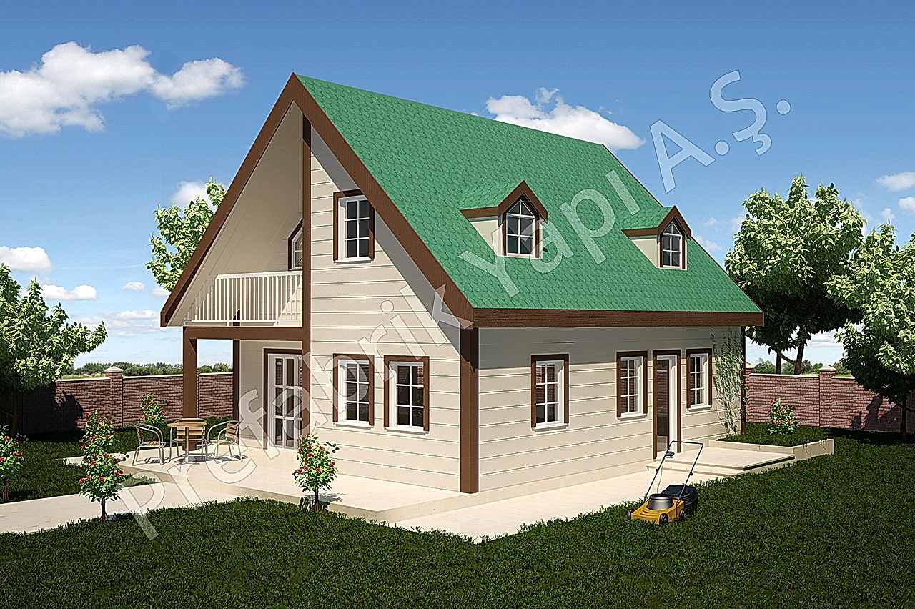 Abant 140 m2 1 Prefabrik Ev