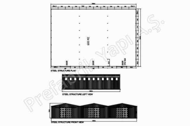 Çelik Yapı 600 m2