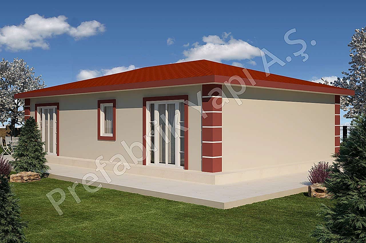 Kapadokya 95 m2 1 Prefabrik Ev