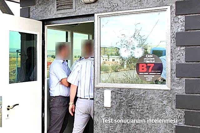 Zırhlı Güvenlik Kabini Balistik Test